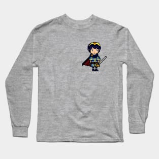 Pixel Marth with Font Long Sleeve T-Shirt